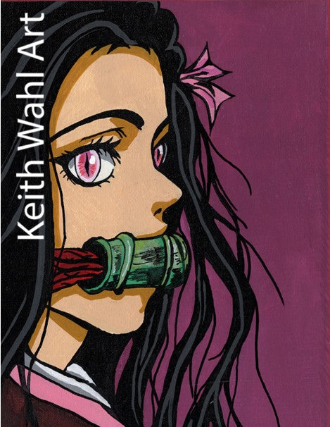 Nezuko Kamado, 9" x 12" print