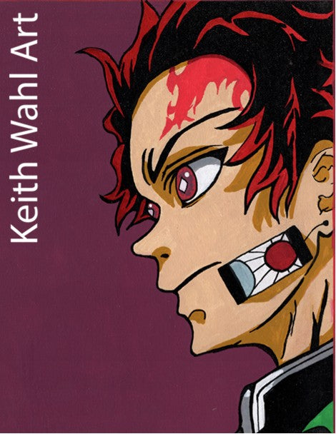 Tanjiro Kamado, 9" x 12" print